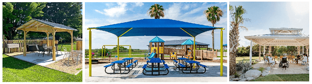 Aesthetically attractive - Pamper Park Guests with Outdoor Pavilions